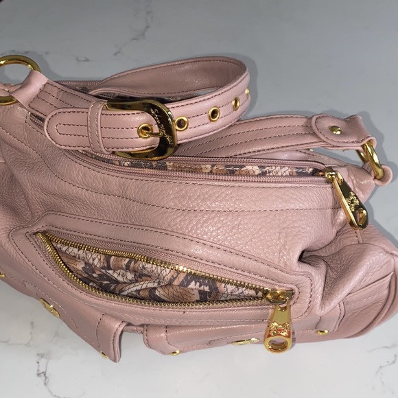 Stone Mountain Bag Purse 85% leather crossbody Rose 14” x 22” - Picture 12 of 13